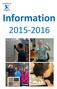Information 2015-2016