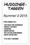 HUDDINGE- TAGGEN. Nummer 2 2015