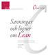 Sanningar och lögner om Lean