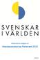 Resolutioner antagna vid. Utlandssvenskarnas Parlament 2015 2015-08-18