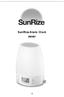 SunRize Alarm Clock 390482