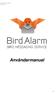 Användarmanual för Bird Alarm. Användarmanual