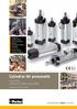 Cylindrar för pneumatik. Serie P1D enligt ISO, VDMA och AFNOR