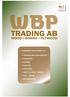 Välkommen till WBP Trading AB!
