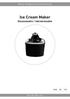 Ice Cream Maker Glassmaskin / Iskremmaskin