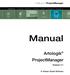 Manual. Artologik ProjectManager. Version 3.1. Artisan Global Software