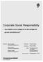 Corporate Social Responsibility