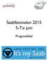 Saabfestivalen 2015 5-7:e juni. Programblad
