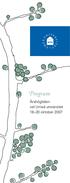 Program Årshögtiden vid Umeå universitet 18 20 oktober 2007