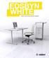 EDSBYN WHITE Möbler som består när kontoret förändras. 1