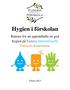 Hygien i förskolan. Rutiner för att upprätthålla en god hygien på Eudora Internationella Förskola Södermalm