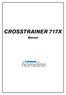 CROSSTRAINER 717X. Manual