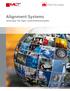 Alignment Systems. Lösningar för lägre underhållskostnader