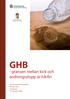 GHB. - gränsen mellan kick och andningsstopp är hårfin