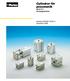 Cylindrar för pneumatik Serie P1J Kortslagcylindrar. Katalog PDE2561TCSE-ul December 2006