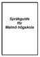 Språkguide för Malmö högskola