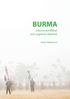BURMA Interna konflikter och regional säkerhet. Karin Valtersson
