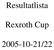 Resultatlista. Rexroth Cup 2005-10-21/22
