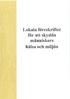 Lokala föreskrifter för att skydda människors hälsa och miljön