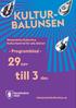 KULTUR- BALUNSEN. - Programblad - 29nov till 3 dec. Skarpnäcks Kulturhus Kulturfestival för alla åldrar! skarpnackskulturhus.se