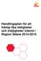 Handlingsplan för att främja lika rättigheter och möjligheter internt i Region Skåne 2014-2016