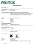 Säkerhetsdatablad. Protox aps. Utgivningsdatum: 27-09-2012 Version: 01.00/SWE