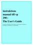 instruktions manual till vp 290 : The User's Guide