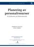 Planering av personalresurser