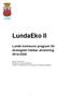 LundaEko II Lunds kommuns program för ekologiskt hållbar utveckling 2014-2020
