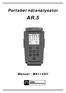 Portabel nätanalysator AR.5. Manual - MA114SV