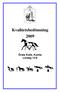 Kvalitetsbedömning 2009. Örsta Kulle, Kumla Lördag 12/9