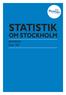 STATISTIK OM STOCKHOLM. BOSTÄDER Hyror 2011
