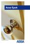 An ASSA ABLOY Group company. Assa Epok