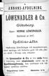 Göteborg. Etablerad år 1887. S:psdi tions-affär.