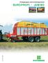 Ensilagevagnar med inmatningsrotorer EUROPROFI / JUMBO