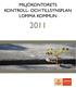 MILJÖKONTORETS KONTROLL- OCH TILLSYNSPLAN LOMMA KOMMUN
