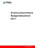 Kommunstyrelsens Budgetdokument 2011