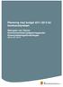 Planering med budget 2011-2013 för kommunstyrelsen