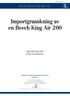 Importgranskning av en Beech King Air 200