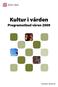 Kultur i vården Programutbud våren 2009
