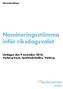 Nomineringsstämma inför riksdagsvalet