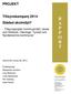 PROJEKT. Tillsynskampanj 2014 Städad skolmiljö? - Tillsynsprojekt inomhusmiljö i skola och förskola i Haninge, Tyresö och Nynäshamns kommuner