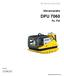 Bruksanvisning. Vibratorplatta DPU 7060. Fe, Fet 02.2011. 0217499se / 003. www.wackerneuson.com