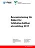 Årsredovisning för Rådet för folkhälsa/hållbar utveckling 2011