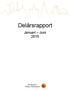 Delårsrapport. Januari Juni 2015