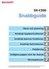 Snabbguide DX-C200. Namn och placering. Använda kopiatorfunktionen. Använda skanner-funktionen. Använda faxfunktionen. Felsökning