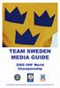 The preliminary Team Sweden roster to the 2005 IIHF World Championship