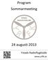 Program Sommarmeeting