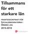 Tillsammans för ett starkare län FRAMTIDSKONTRAKT FÖR