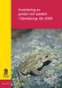 Rapport 2005:20. Inventering av grodor och paddor i Gävleborgs län 2005